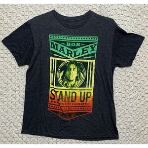 Bob Marley Zion Rootswear Stand Up Shirt Mens Large For Your Rights Reggae Music
